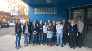 Consortium members visiting RESCOLL facility