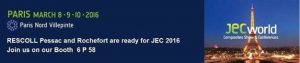 RESCOLL réalisera une conférence sur les matériaux composites pour l'aéronautique aux JEC WORLD 2016